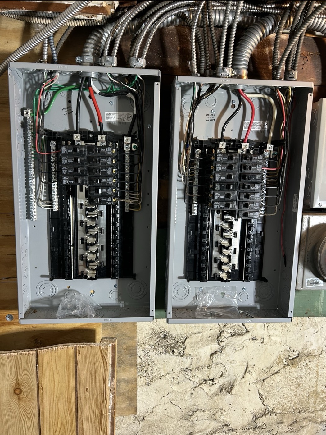 After — upgraded 200-amp service panel by R&F General Contract Corp